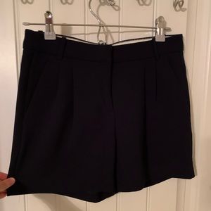 J Crew black pleated trouser short